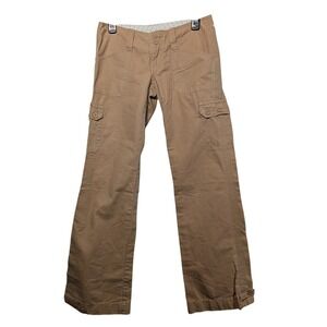 Gap Juniors Size 1 Khaki Cargo Wide Leg Pants Skater Y2K Low Rise Academia VTG